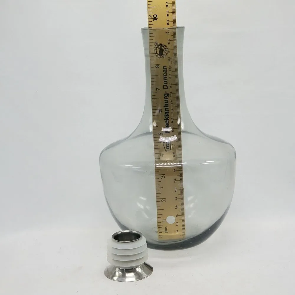 MCM Vintage Discontinued Ikea HÄMTA by Gunnel Sahlin Smoke Glass Decanter Carafe